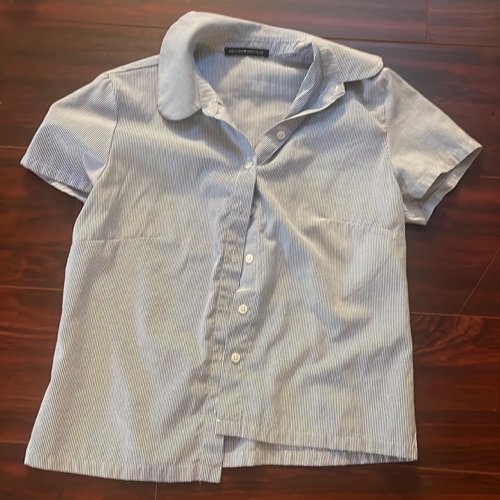 Brandy striped button down